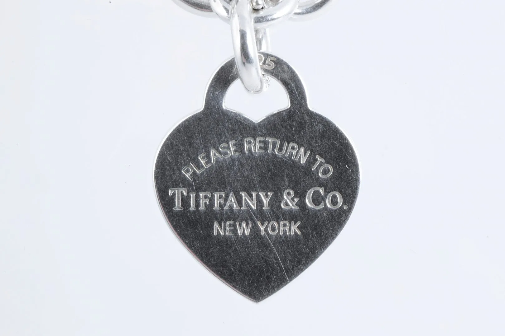 17.5" Tiffany & Co. 925 Silver Monogrammed Return to Tiffany Necklace (58.84g.)