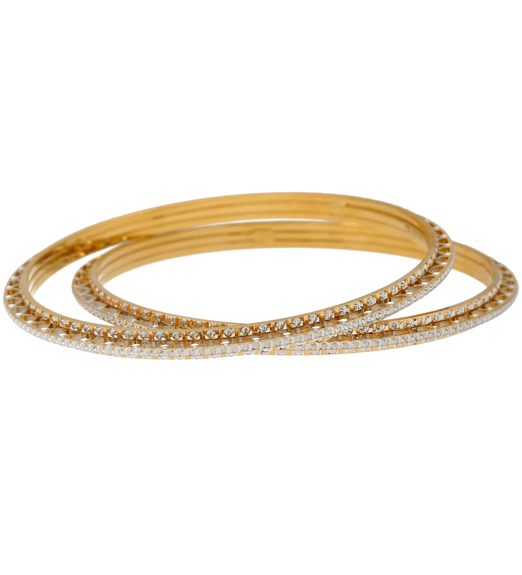 22K Yellow Bangle Set of 4 (127.7gm)