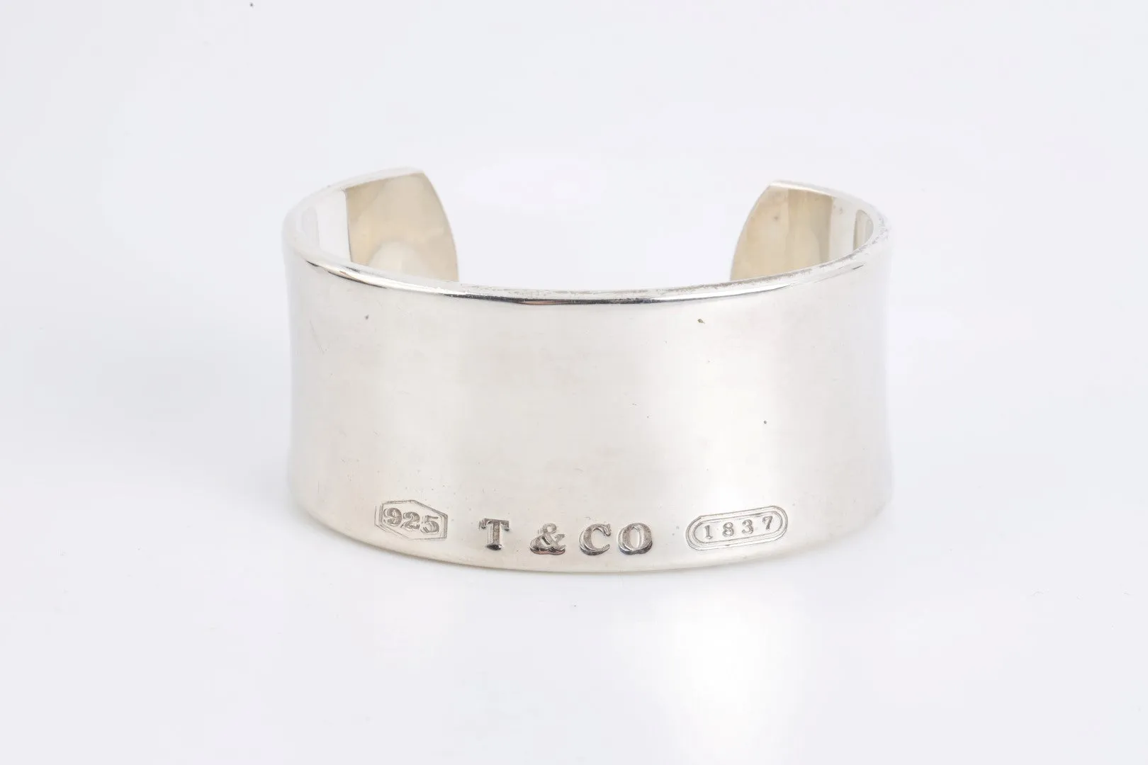 6.5" Tiffany & Co. 925 Silver Wide Cuff Bracelet (84.21g.)