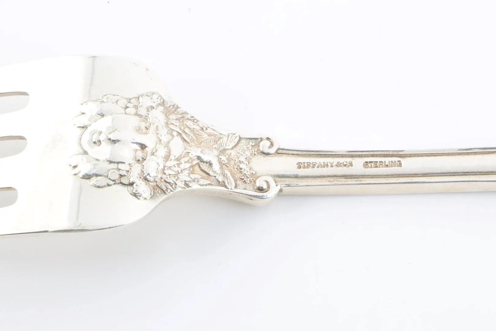 8 5/8" Tiffany & Co. 925 Silver Olympian Serving Fork (97.67g.)