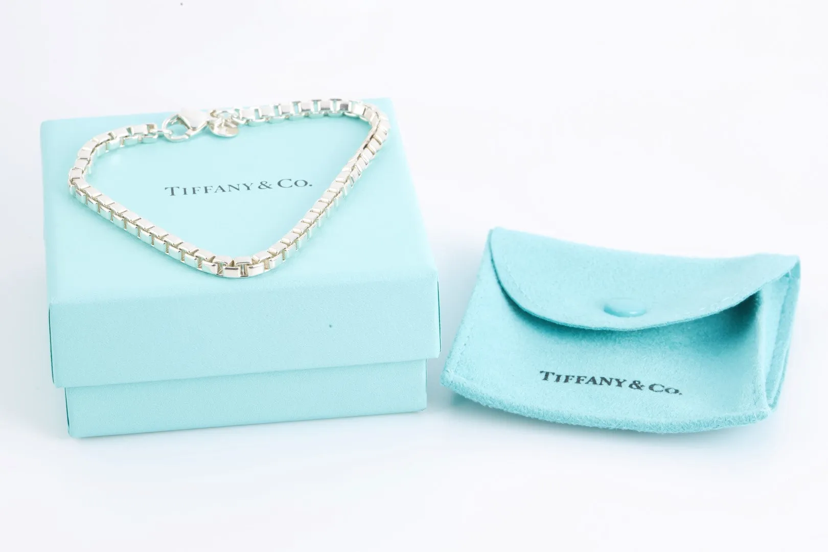 8" Tiffany & Co. 925 Silver Venetian Link Bracelet (16.65g.)