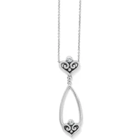 Alcazar Heart Teardrop Necklace