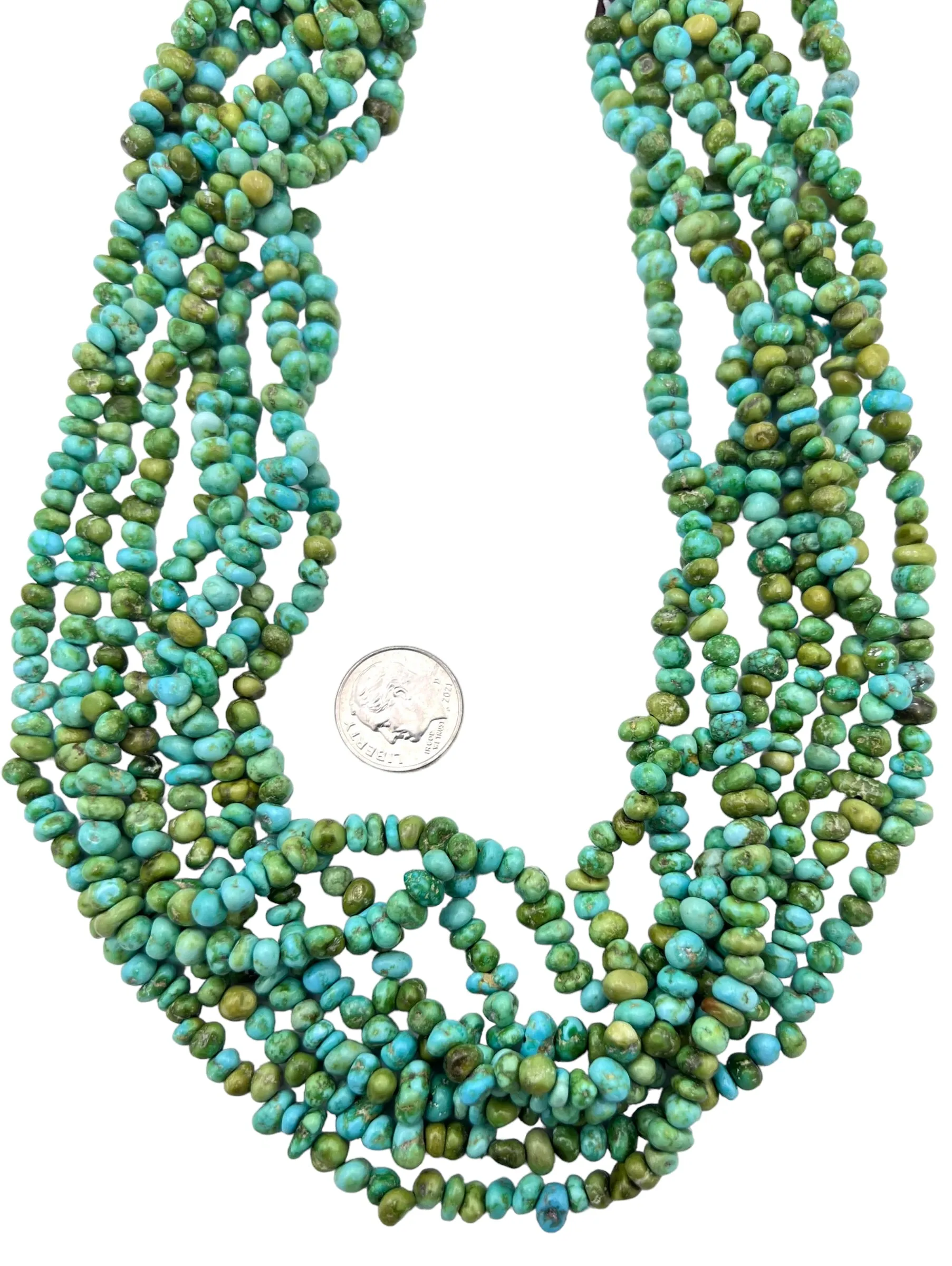 Beautiful Color Sonoran Gold Turquoise (Mex) 4-5mm Nugget Beads (16 inch Strand)