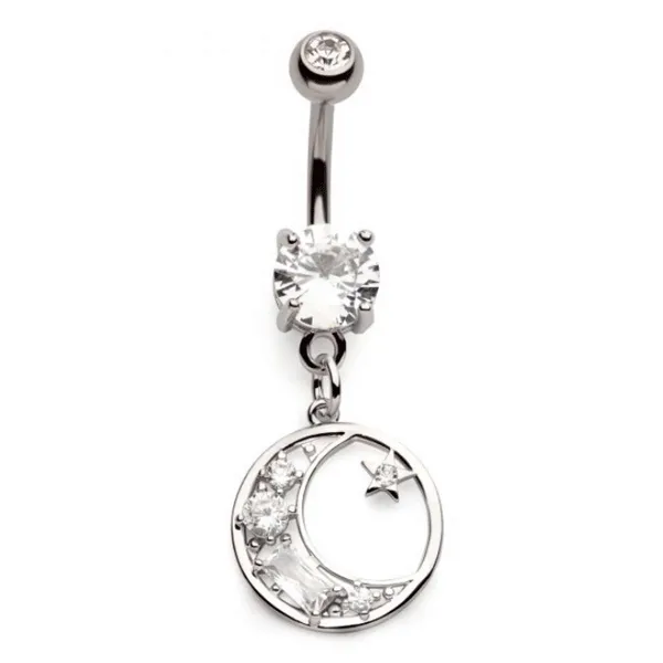 Belly Ring - Moon Star