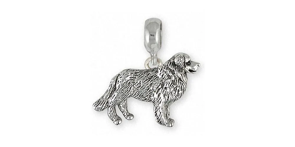 Bernese Mountain Dog Charm Slide Jewelry Sterling Silver Handmade Dog Charm Slide BMD22X-PNS