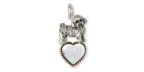 Bichon Frise Charm Jewelry Sterling Silver Handmade Dog Charm BF9-TC