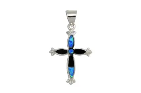 Black Beauty Cross Pendant by David Rosales