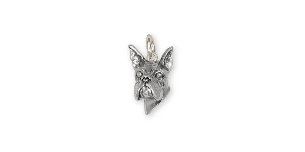 Boxer Charm Jewelry Sterling Silver Handmade Dog Charm DG8H-C