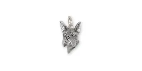 Boxer Charm Jewelry Sterling Silver Handmade Dog Charm DG8H-C