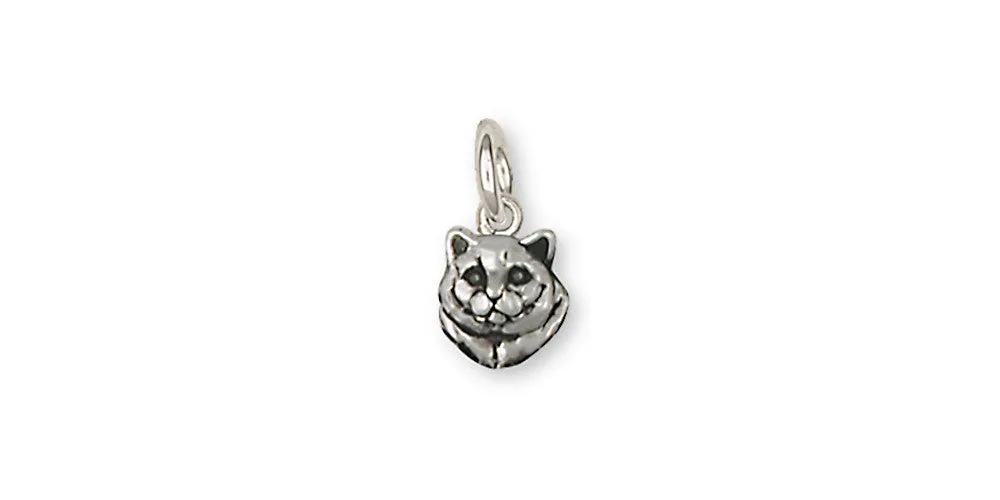 British Shorthair Charm Jewelry Sterling Silver Handmade Cat Charm BRS8-C