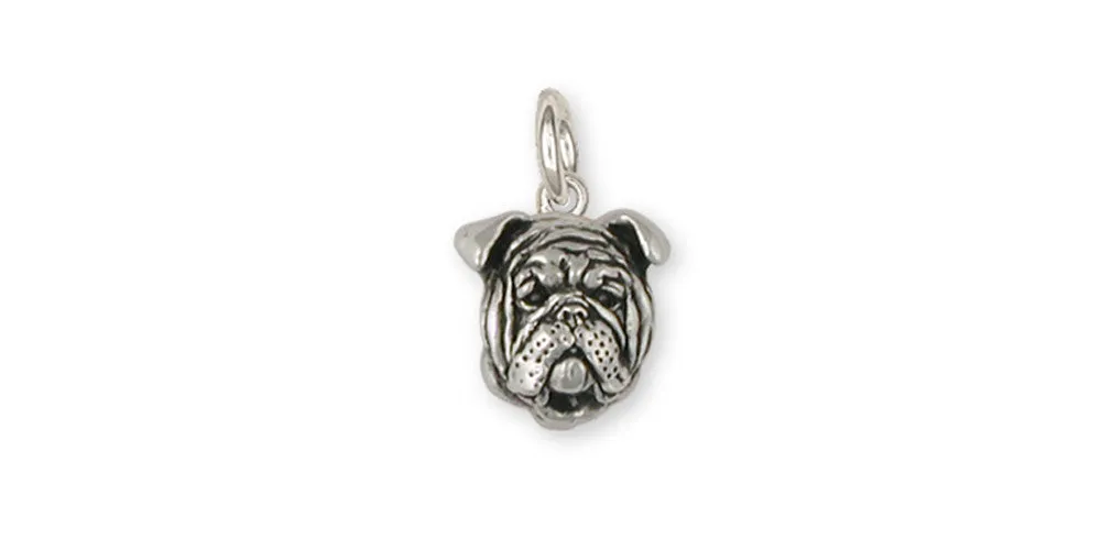 Bulldog Charm Jewelry Sterling Silver Handmade Dog Charm BD19-C