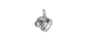 Bulldog Charm Jewelry Sterling Silver Handmade Dog Charm BD5H-C