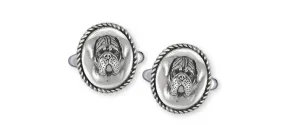 Bullmastiff Cufflinks Jewelry Sterling Silver Handmade Dog Cufflinks BM2-CL