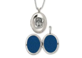 Bullmastiff Photo Locket Jewelry Sterling Silver Handmade Dog Photo Locket BM2-V