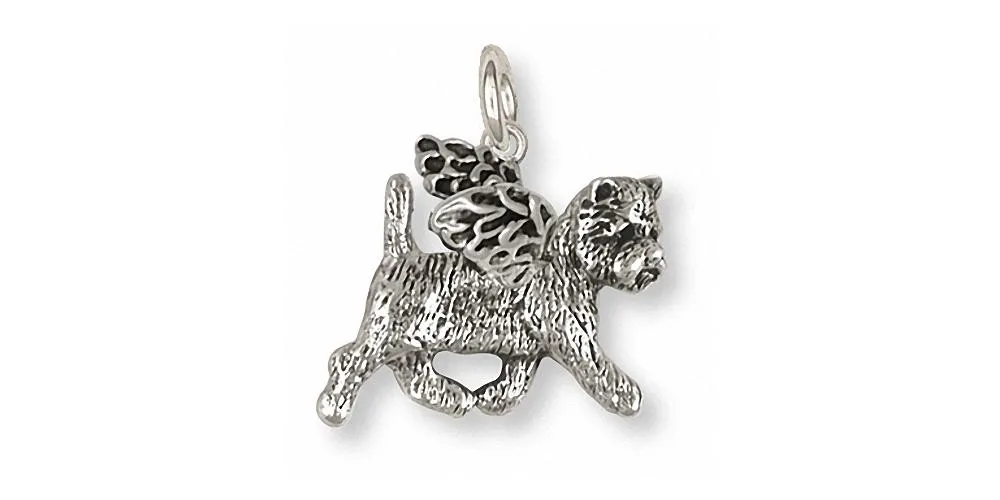 Cairn Terrier Angel Chain Jewelry Sterling Silver Handmade Dog Chain CNWCN1-AC