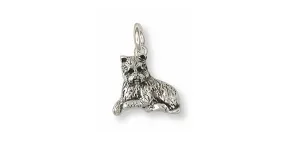 Cairn Terrier Charm Jewelry Sterling Silver Handmade Dog Charm CNWT35-C