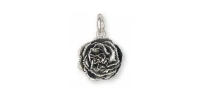 Carnation Charm Jewelry Sterling Silver Handmade Flower Charm CN1-C