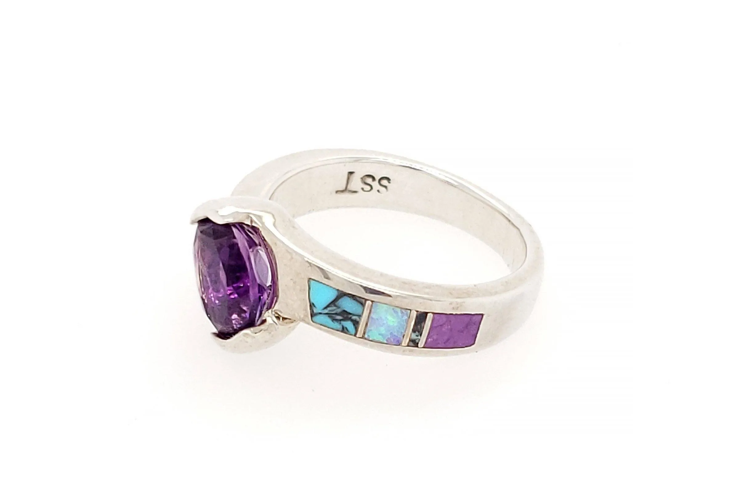 Contemporary David Rosales Amethyst Ring