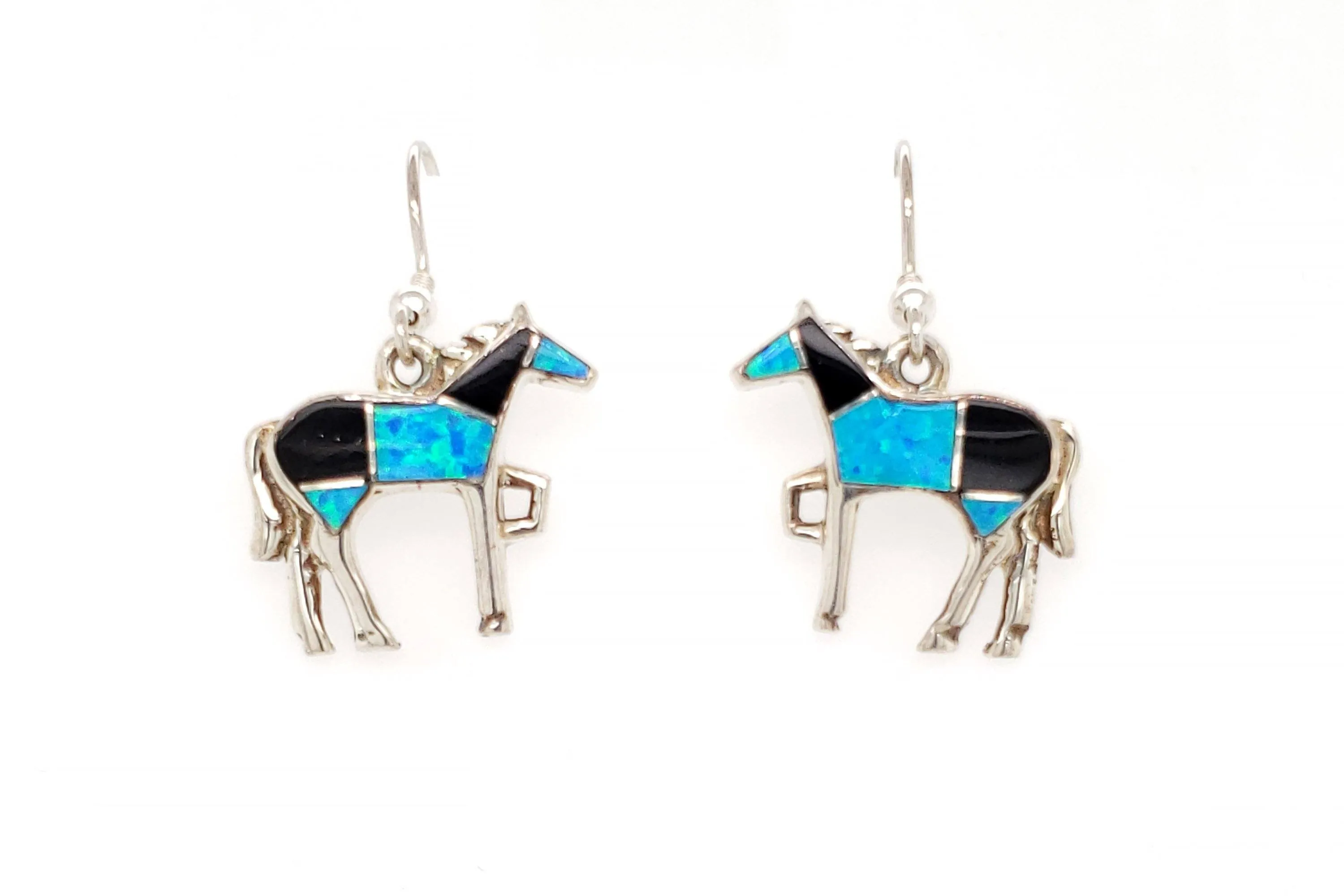 David Rosales Black Beauty Horse Earrings