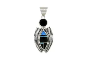 David Rosales Black Beauty Indian Pendant