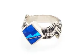 David Rosales Blue Sky Zig-Zag Ring