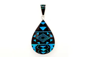 David Rosales Fancy Black Beauty Teardrop Pendant