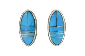 David Rosales Kingman Turquoise Earrings