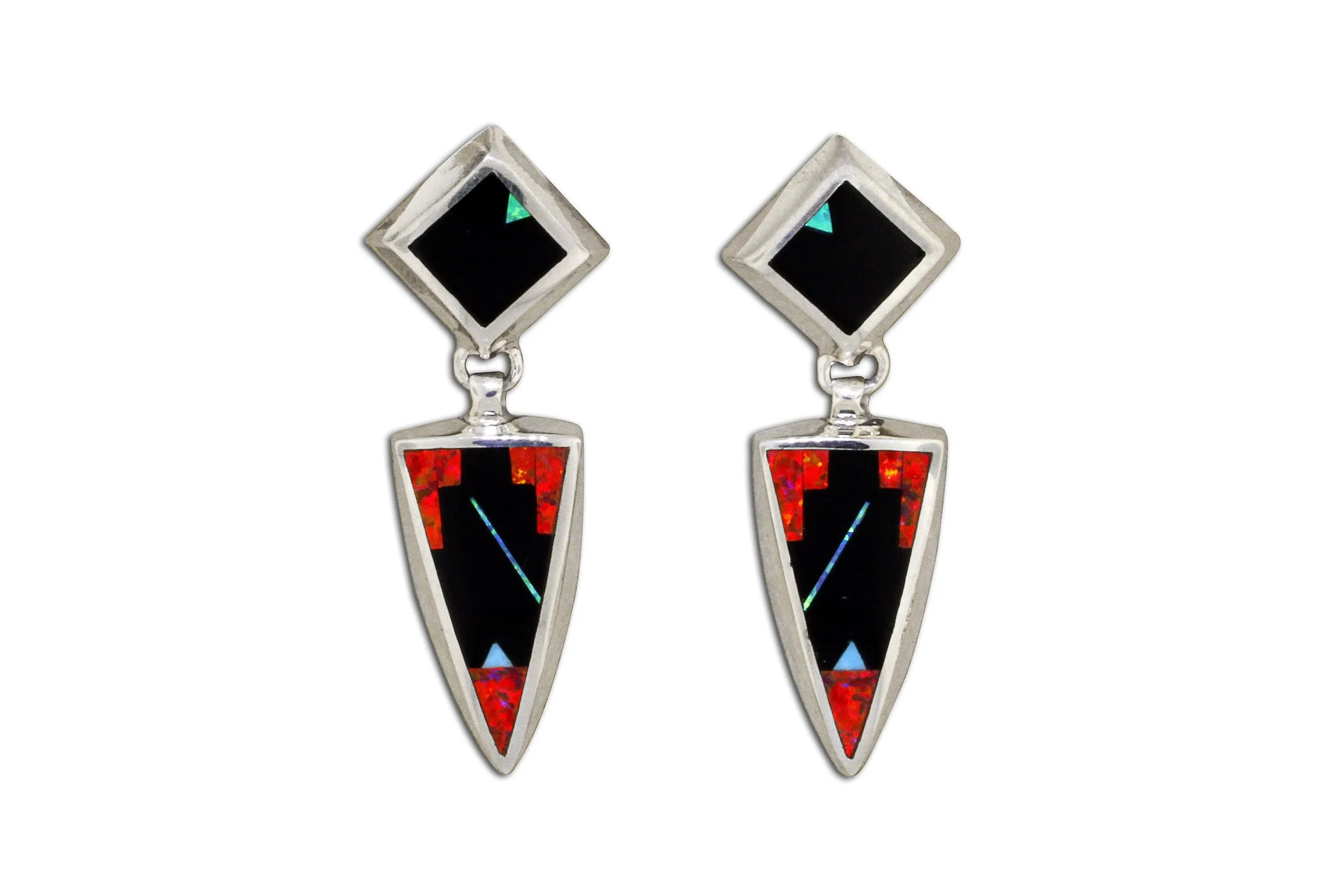 David Rosales Red Moon Earrings