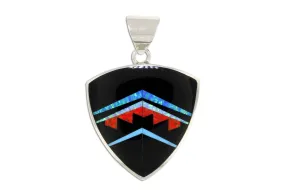 David Rosales Red Moon Shield Pendant