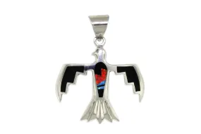 David Rosales Red Moon Thunderbird Pendant