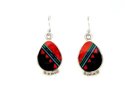 David Rosales Red Opal Earrings