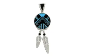 David Rosales Shadow Peak Feather Pendant