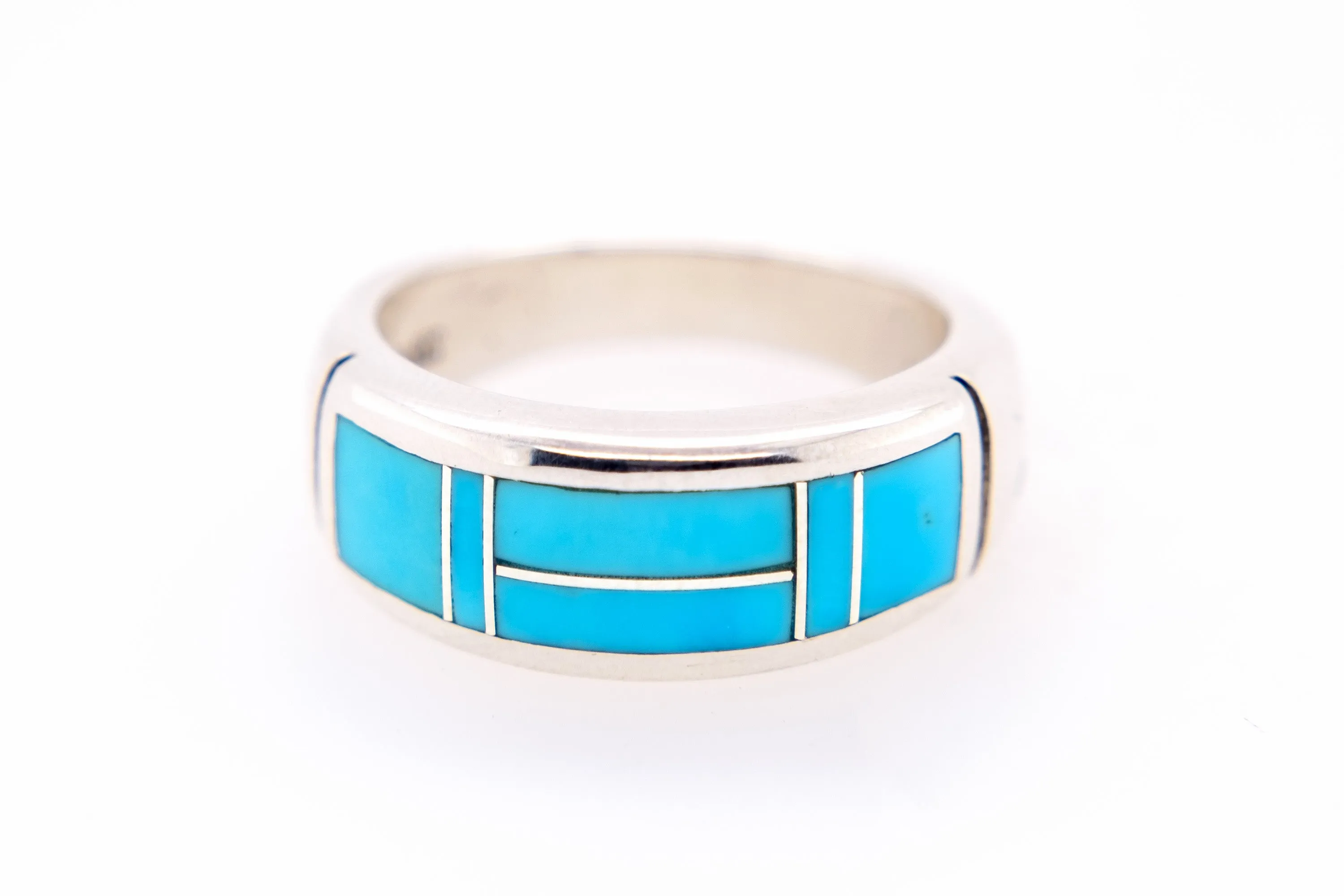 David Rosales Turquoise Band Ring