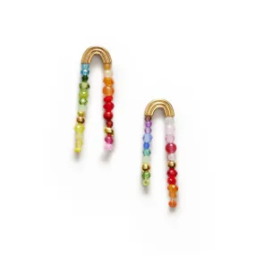 Double Raindow Earrings, Gold