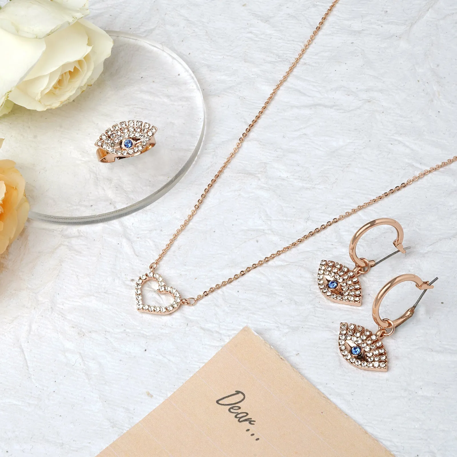 Eyes on Heart Jewelry Set