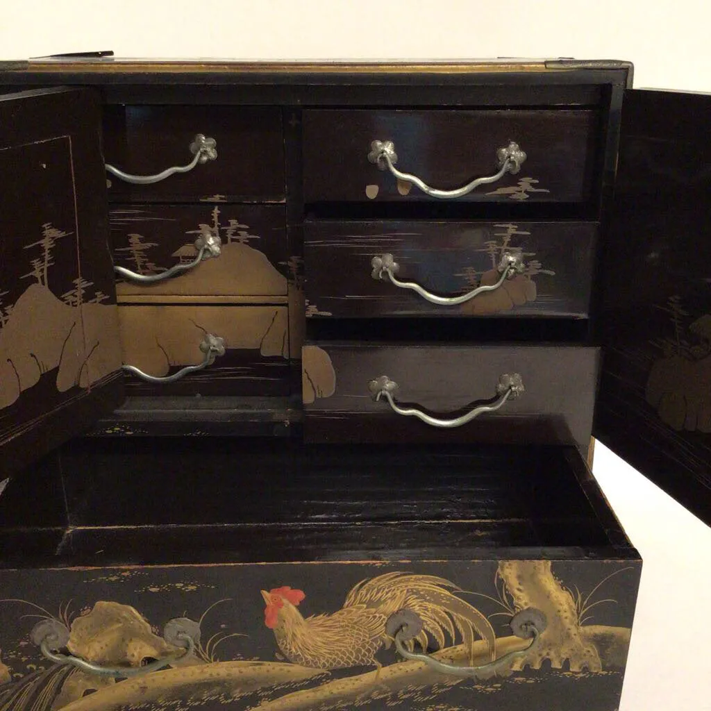 Japanese Lacquered Jewelry Chest