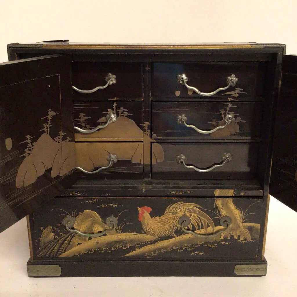 Japanese Lacquered Jewelry Chest