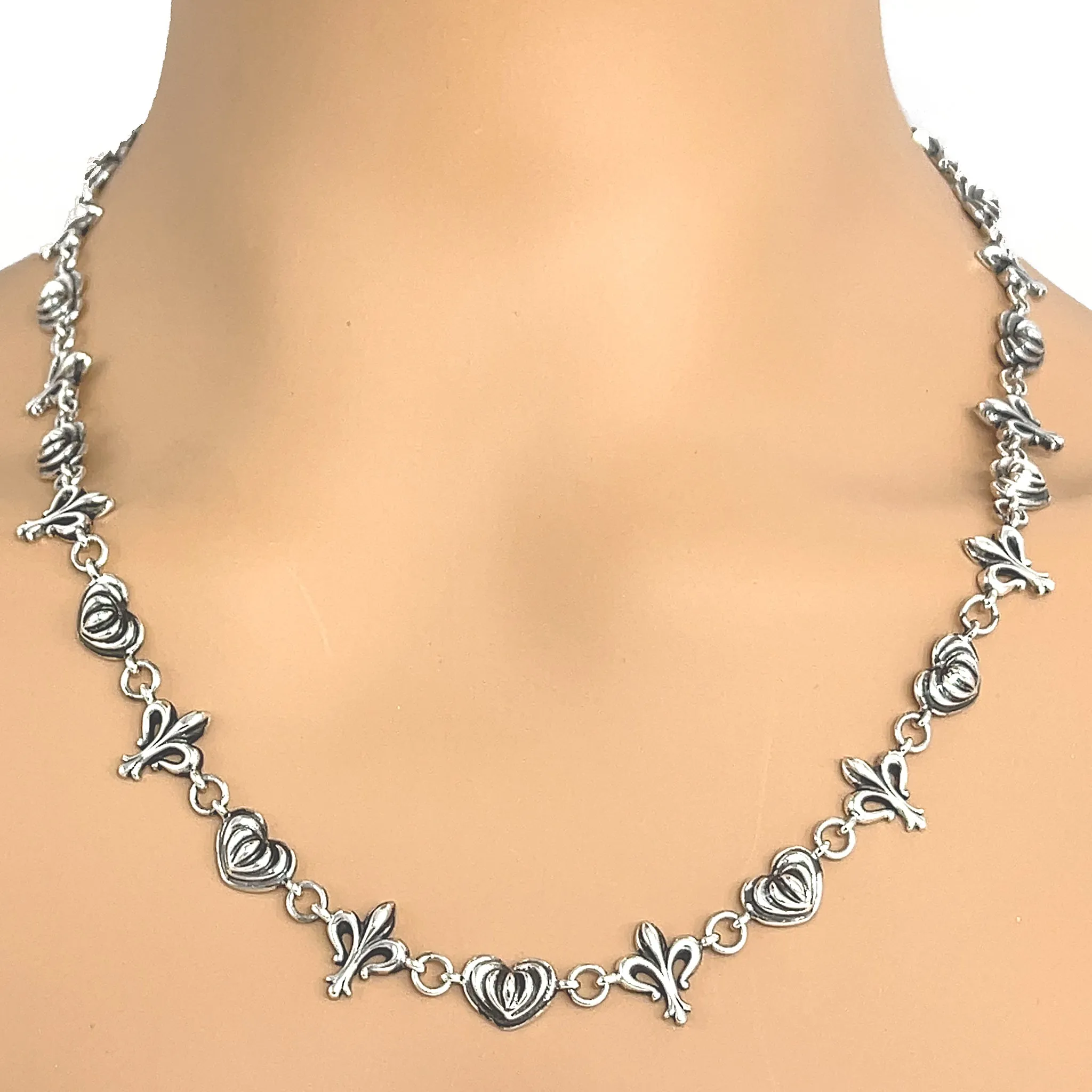 Lagos Fleur De Lis Sterling Silver Necklace