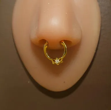 Lotus Flower Septum Clicker Nose Body Piercing