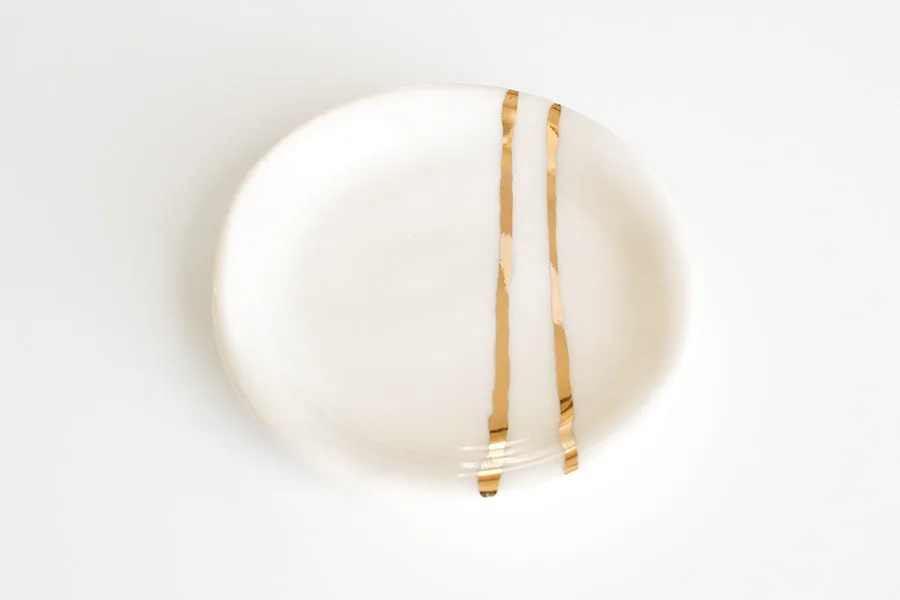 Minimalist Porcelain Jewelry Dish