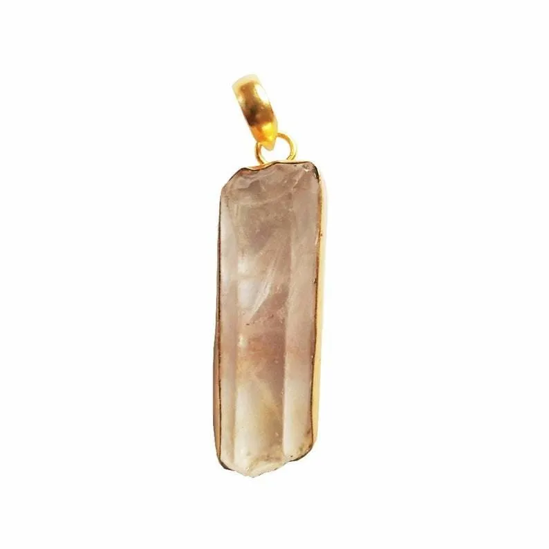 Natural Healing Crystal Quartz Gemstone Pendant