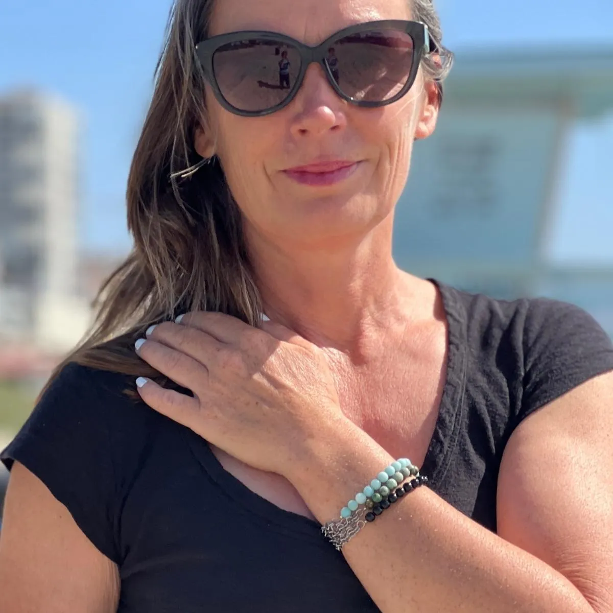 Neptunic SharkSuit Bracelet Stack - Sustainable Fashion for Ocean Lovers