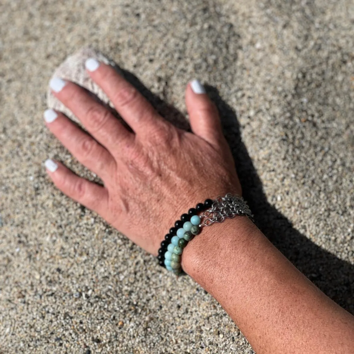 Neptunic SharkSuit Bracelet Stack - Sustainable Fashion for Ocean Lovers