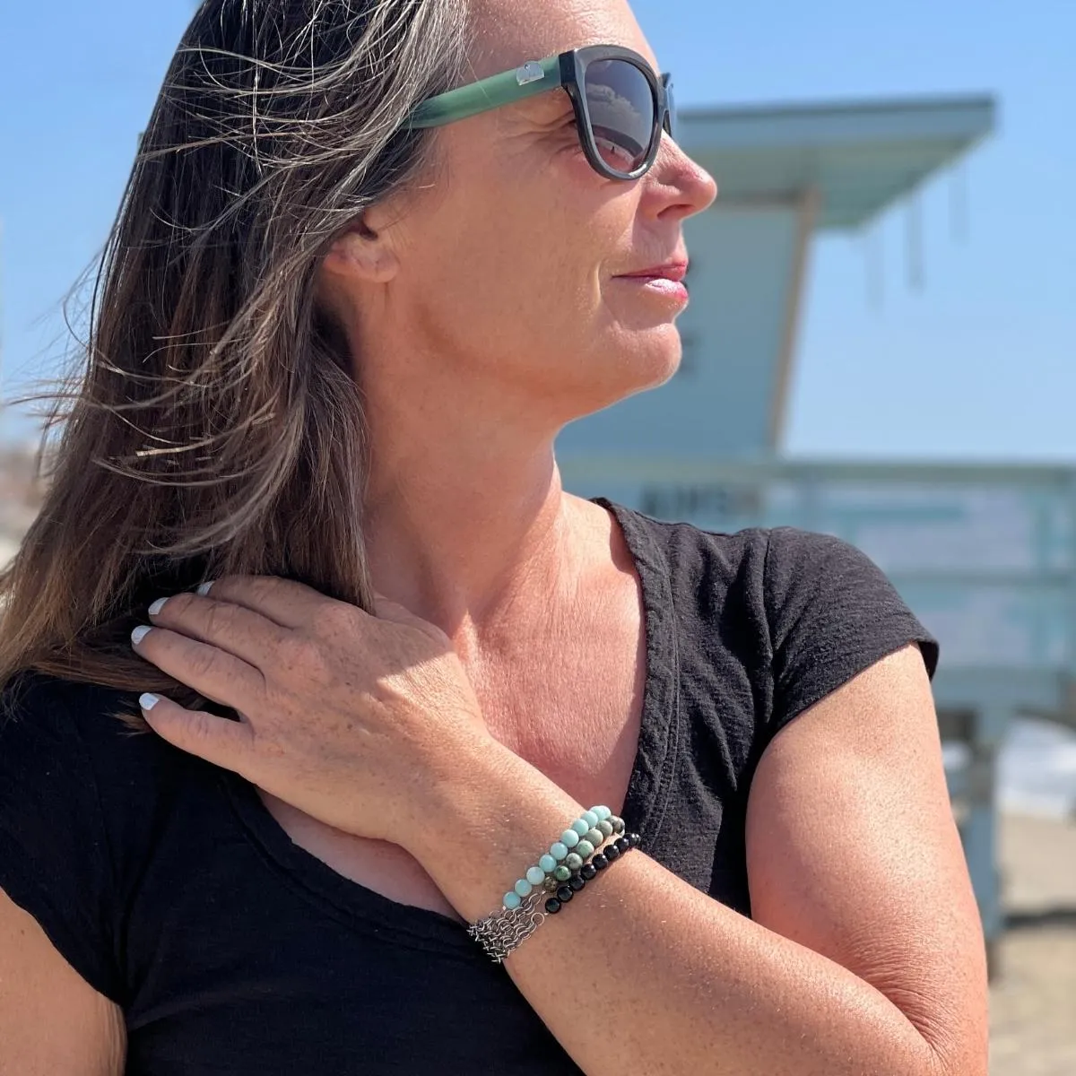 Neptunic SharkSuit Bracelet Stack - Sustainable Fashion for Ocean Lovers