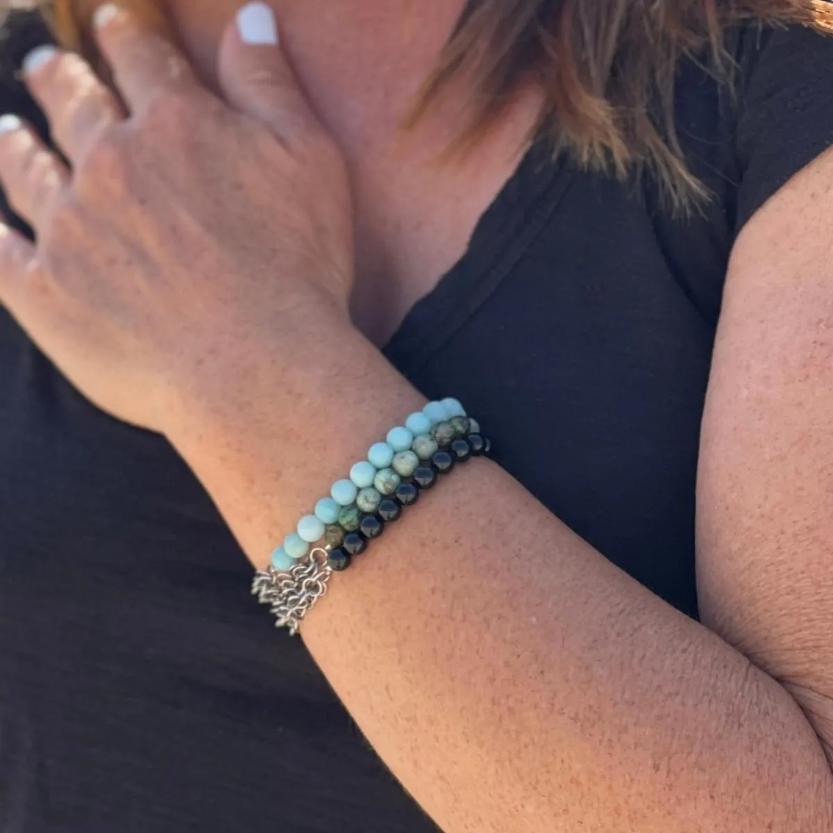 Neptunic SharkSuit Bracelet Stack - Sustainable Fashion for Ocean Lovers