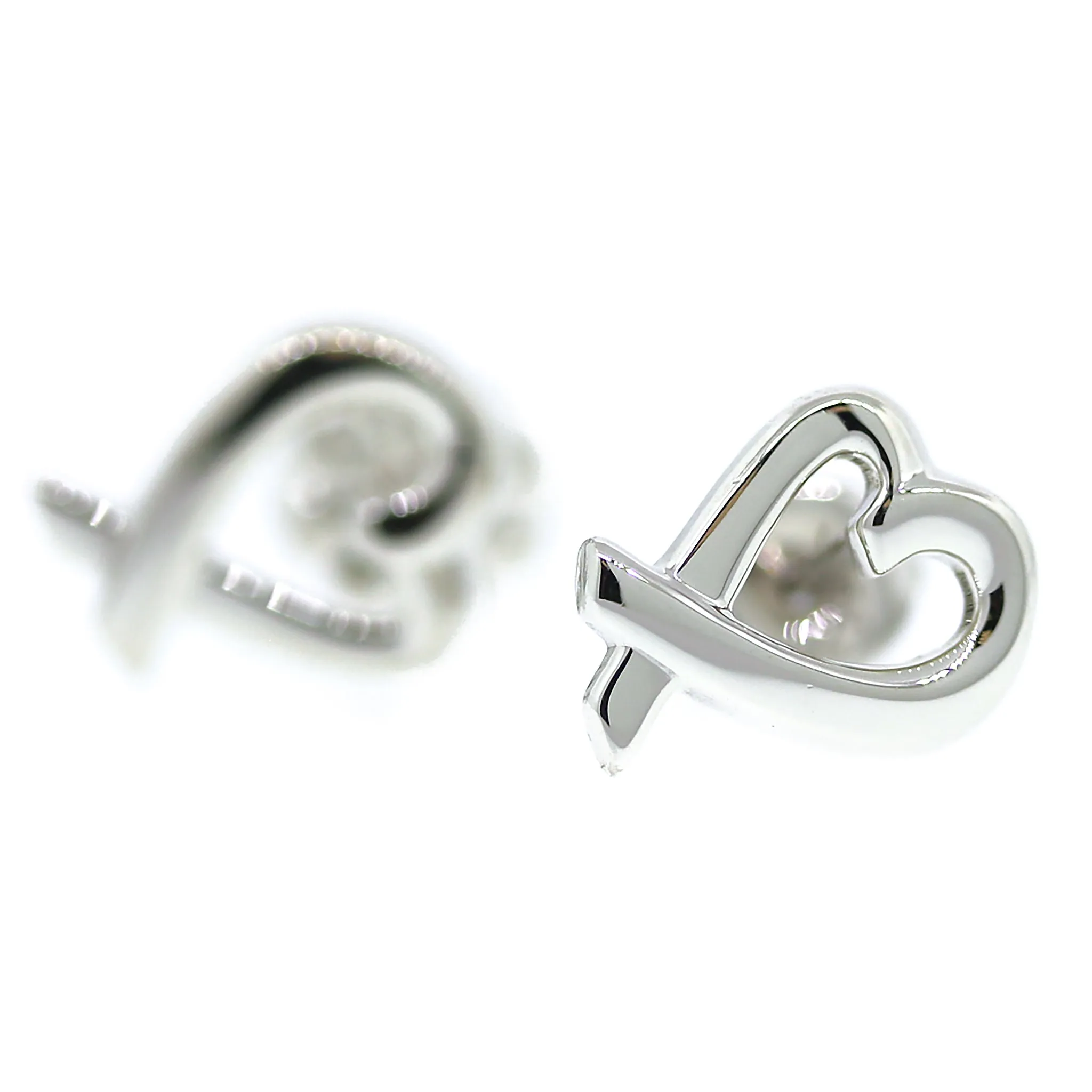 Paloma Picasso Loving Heart Sterling Silver Stud Earrings