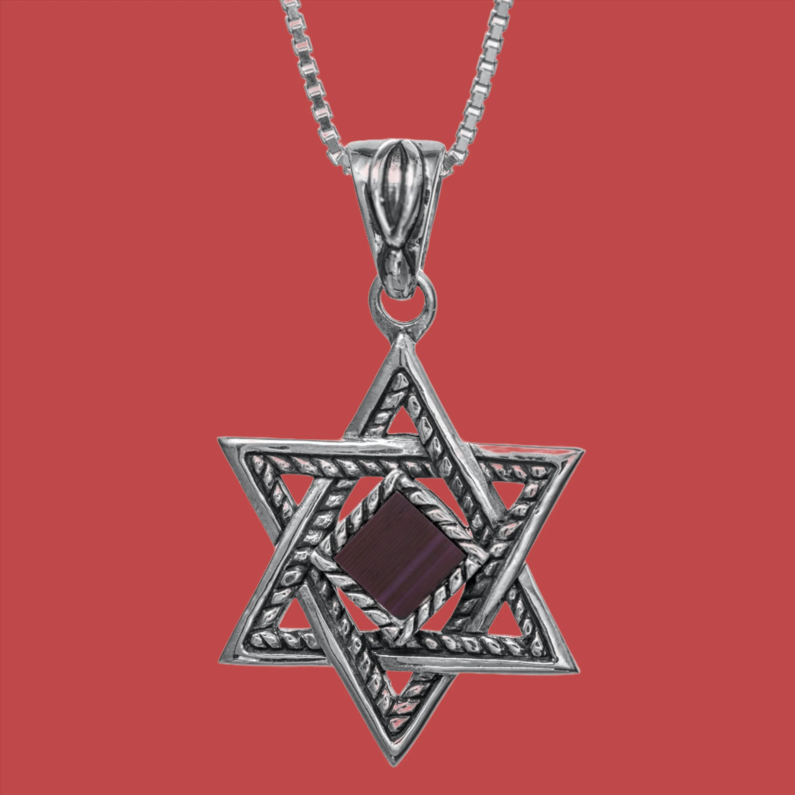 Pendant Nano Sim Old Hebrew Bible / Silver - Star of David