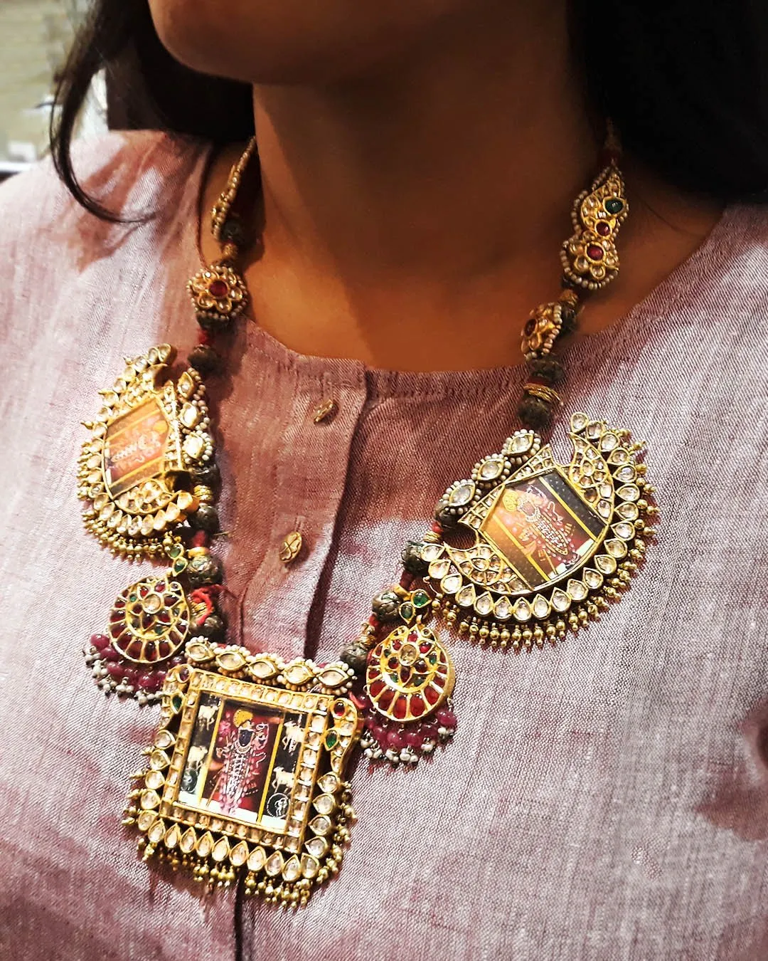 Shrinathji Kanthila Necklace