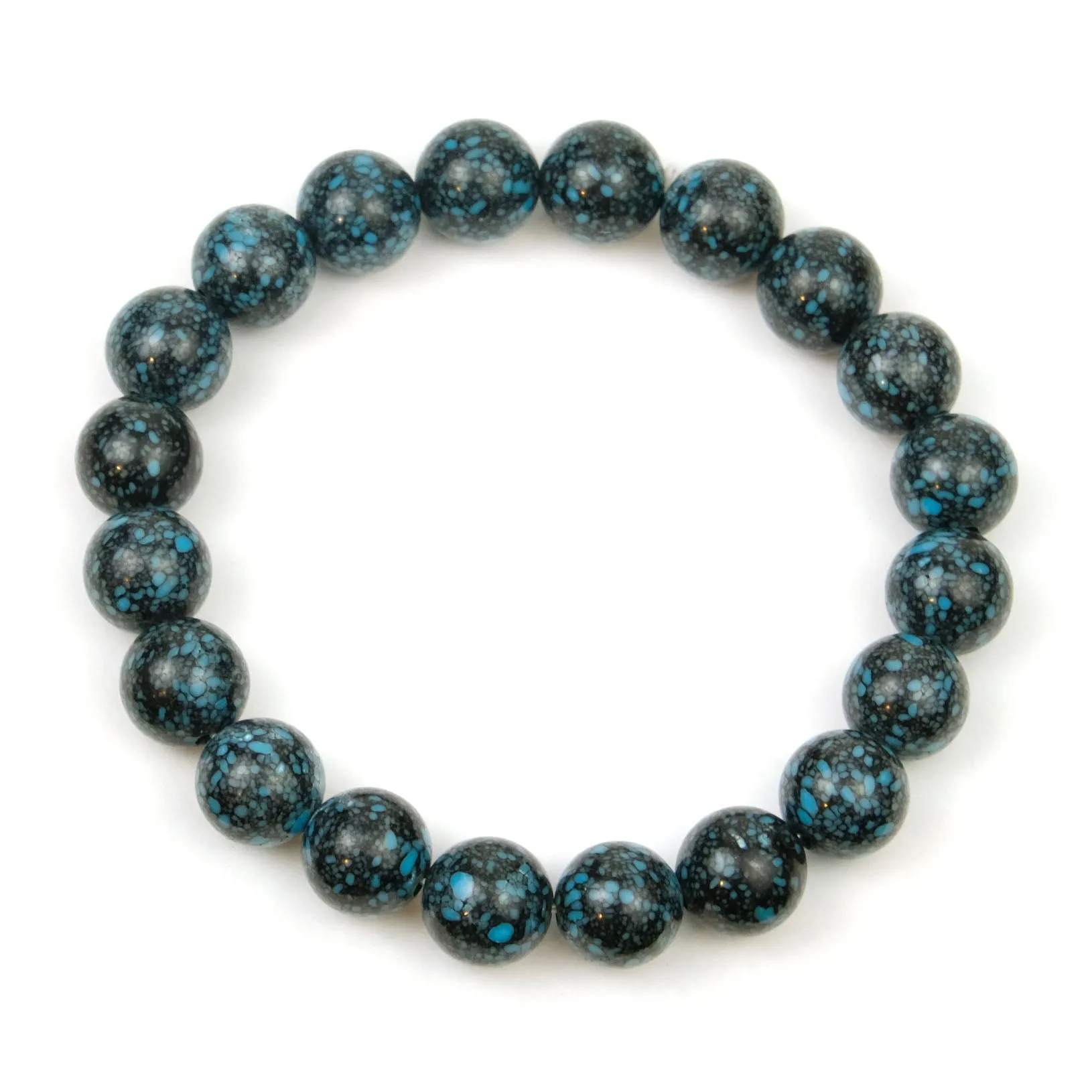 Tibetan Turquoise Stretch Bracelet 10mm