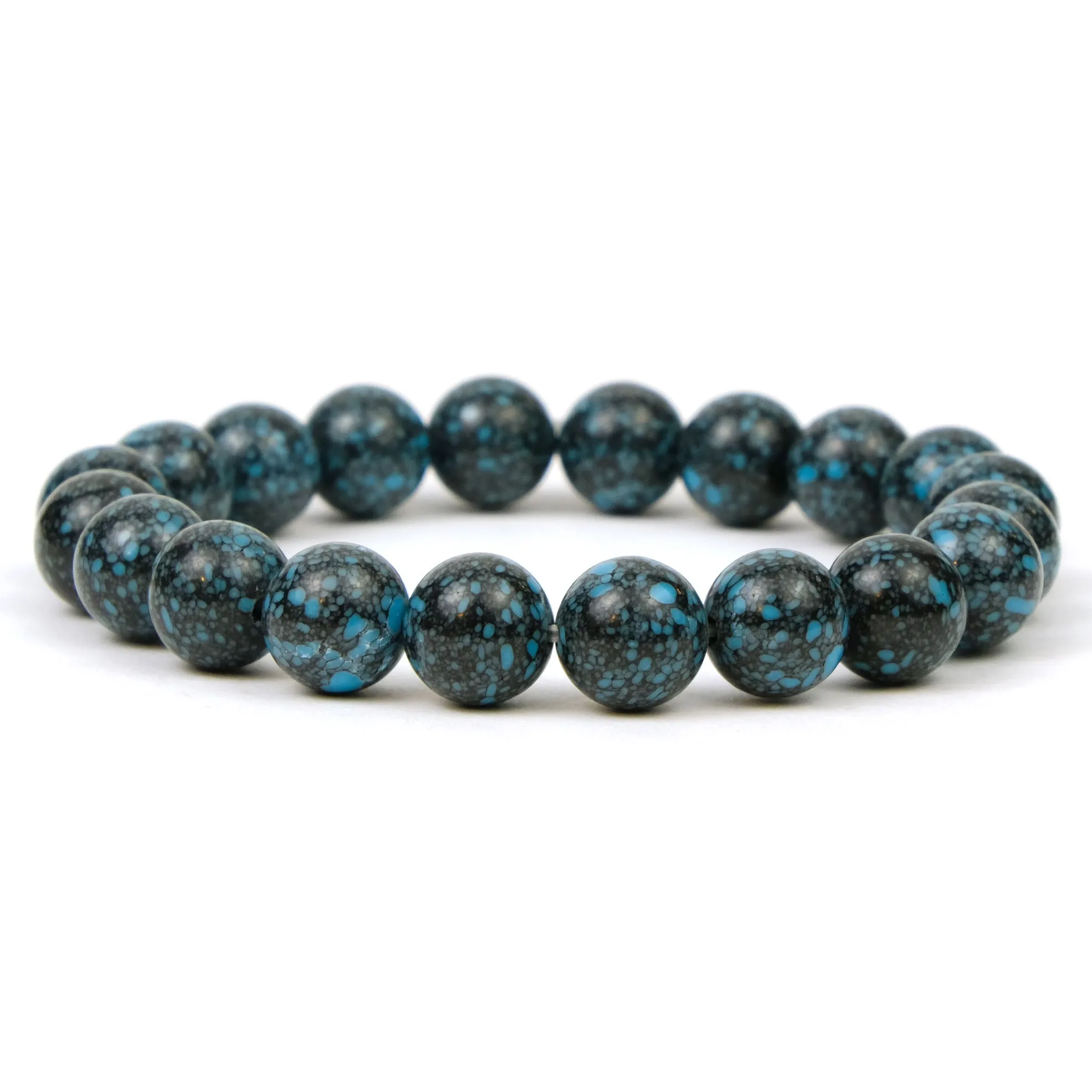 Tibetan Turquoise Stretch Bracelet 10mm